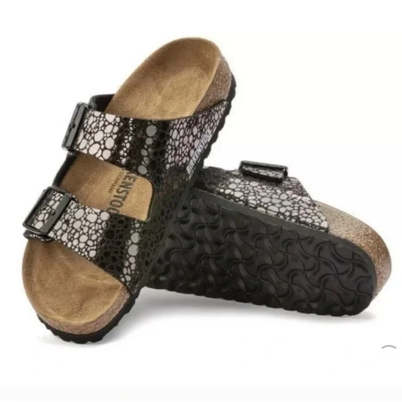 NEW Birkenstock Arizona Metallic Stone Sandals | Size 38 (7/7.5) - Picture 7 of 8